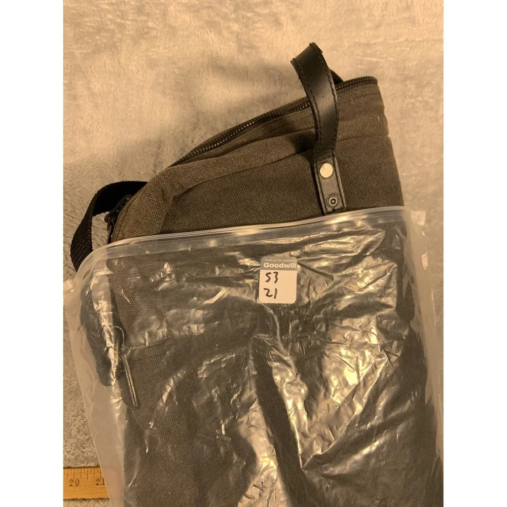G-Star Raw Originals Denim Messenger Bag Large Gray Canvas Laptop Briefcase 3301
